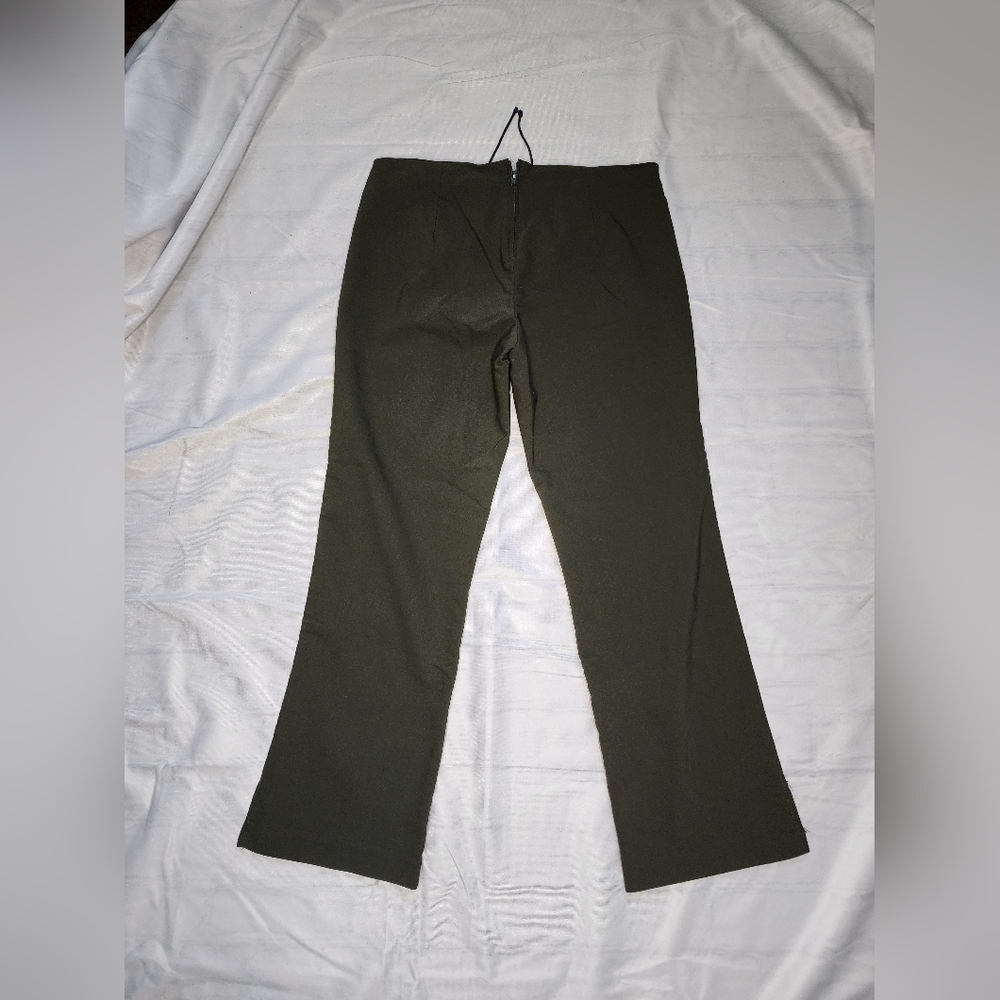 Mandee Olive Green Cropped Dress Pants